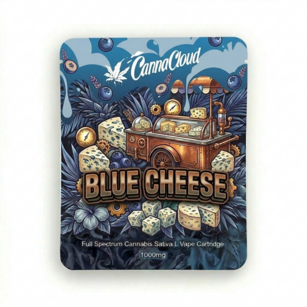 1000mg Full Spectrum Cannabis Sativa L Vape Cartridge Contains THC - Blue Cheese in UK