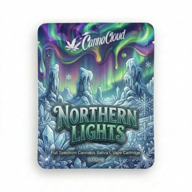 1000mg Full Spectrum Cannabis Sativa L Vape Cartridge Contains THC - Northern Lights in UK