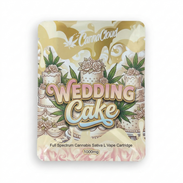 1000mg Full Spectrum Cannabis Sativa L Vape Cartridge Contains THC - Wedding Cake in UK