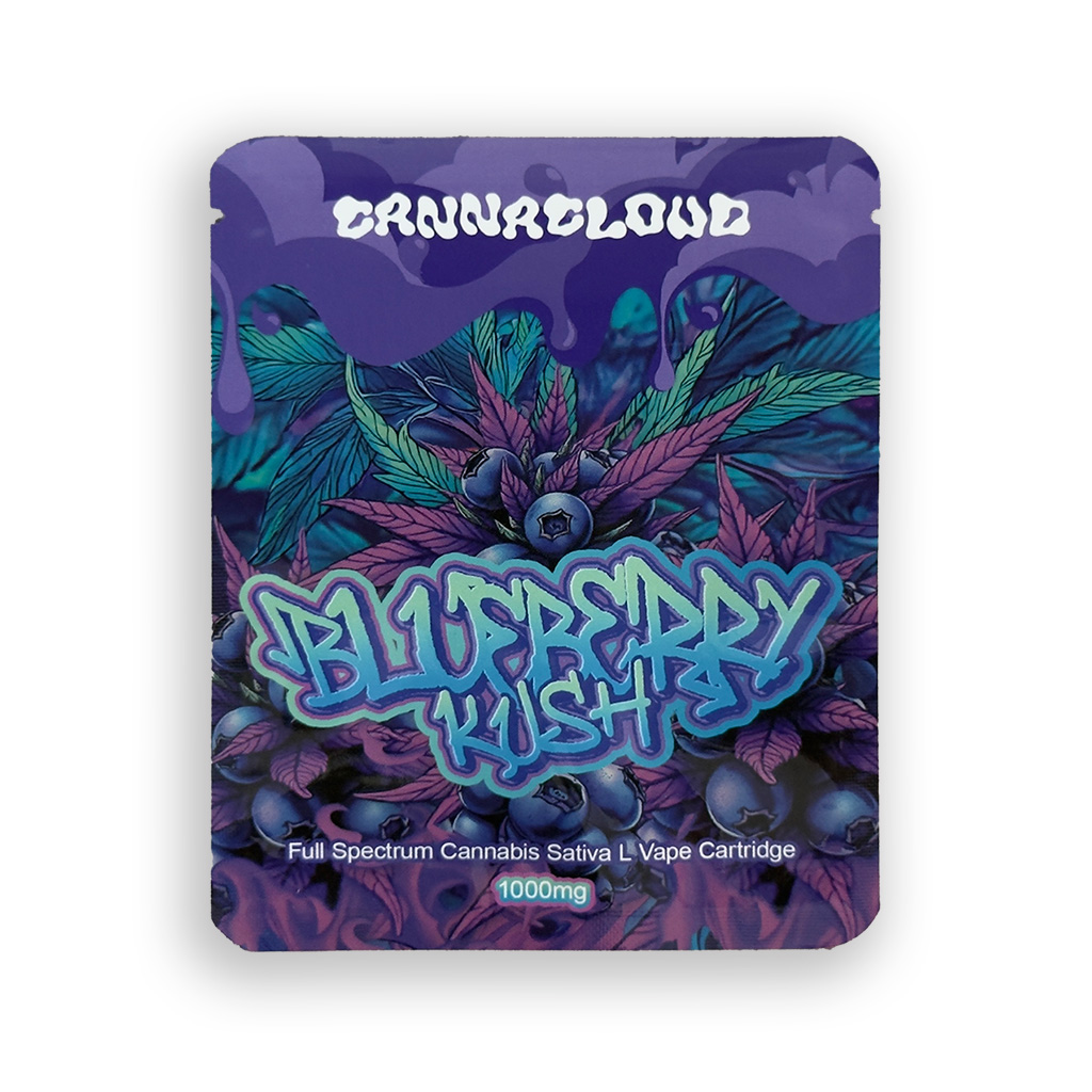 1000mg Full Sprectrum Cannabis Sativa L Vape Cartridge Contains THC - Blueberry Kush in UK